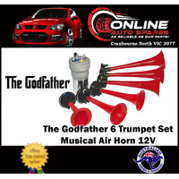The Godfather Tune Musical Air Horn Six 6 Trumpets 12v Car Truck Boat Rod Muscle