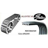 Gates Micro V Drive Belt To Suit Holden VE WM V6 3.6L 6PK2555 LLT LY7 Alloytec