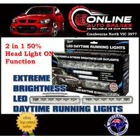 LED Daytime Running Lights HIGH Power EXTREME Bright R87 Approved 220x29 12V drl