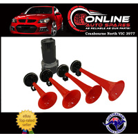 The Champs "Tequila"  Musical Air Horn Four 4 Trumpets 12v Car Truck 4x4 Boat