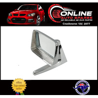 UNIVERSAL Chrome 1960's Style Rectangular Head Mirror x1 rear view hot rod retro
