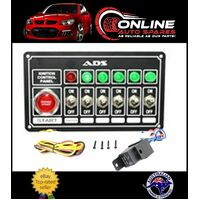 ADS Racing Switch Panel Race Car Ignition Accessory Engine Start 6 switch lights