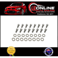 Small Block Ford Exhaust Header Bolt Kit Stainless Steel 289 302 351W 351C