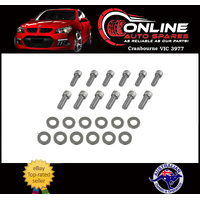 Small Block Chev Exhaust Header Bolt Kit Stainless Steel 283 327 350 383 400