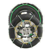 Snow Chains PAIR 12mm Small to Medium Cars - Diamond Pattern TOP QUALITY