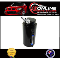 Black Aluminium Round Catch Can or Reservoir Tank 750ml 2 in 1