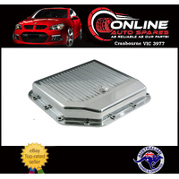 Polished Aluminium Finned TH350 Automatic Transmission Pan - auto fluid sump