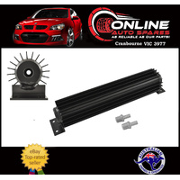 12 Inch Single Pass Finned Aluminium Transmission Oil Cooler Black trans