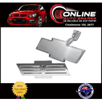 Universal Aluminium Chevy Bowtie Rear View Interior Mirror Ball Milled Design
