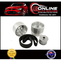 Billet Aluminium Gilmer Belt Drive Kit SILVER Suit Ford V8 289 302 351 Windsor