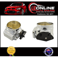 102mm Billet Aluminium LS V8 Cable Throttle Body - 4 Bolt Flange - Silver