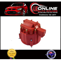 Replacement HEI Distributor Cap suits V8 Chev Ford Chrysler - Red  dizzy