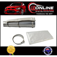 Exhaust Heat Shield Kit W/Clamps 6" X 1' Aluminium Fits 78mm to 101mm Pipe