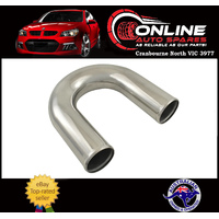 180° 2.25" 57mm Polished Aluminium Intake Intercooler Pipe Mandrel Bend Beaded