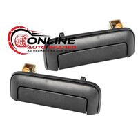 Front Door Handle PAIR fit Mitsubishi Triton MK 96-06 Black rh lh drivers grab