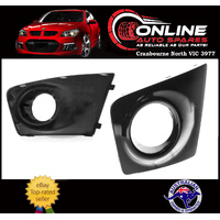 Fog Light Surround LEFT fit Mitsubishi Triton MN 09-15 BLACK plastic lamp cover