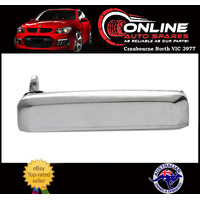 Front Outer Door Handle LEFT CHROME fits Nissan Navara D22 Ute 10/01-15 2WD 4WD