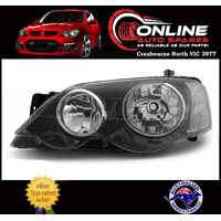 Headlight LEFT Black fit Ford Falcon BA BF BF2 XR6 XR8 FPV GT 2002-08 head light