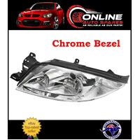 LH Left Hand Head Light Chrome fit Ford Falcon / Fairmont AU Series 1 2 3 98-02