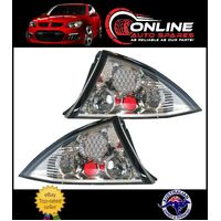 LED CHROME Taillight PAIR fit Ford Falcon AU Sedan 98-02 altezza tail light