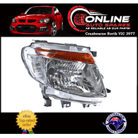 Headlight RIGHT Suit Ford Ranger PX 2011-15 NEW MANUAL Halogen head light lamp