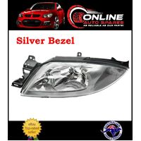 LH Left Hand Head Light Silver fit Ford Falcon / Fairmont AU Series 1 2 3 98-02