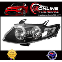 Headlight LEFT fit Ford FG G6 G6E Falcon XT MK F6 BLACK 2008-14 head light turbo