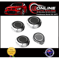 Chrome / Carbon Alloy Engine Caps Kit fit Ford Mustang 2015-18 S550 