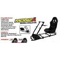 Monza-X Racing Gaming Simulator Race / Rally Seat BLACK for Pc Ps4 and XBox One