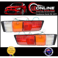 Taillight PAIR Holden Rodeo Tray Back Ute KB TF RA 81-06 lamps stop lens tail 