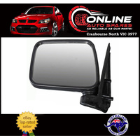 Door Mirror LEFT Manual Sail Mount fit Holden Rodeo TF NEW 7/88-2/03 Black lh