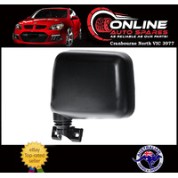Door Mirror LEFT Manual Skin Mount fit Holden Rodeo TF NEW 7/88-2/03 Black lh
