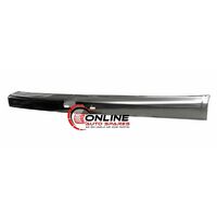 Holden Rodeo TF 97-98 FRONT BLACK Bumper Bar CENTRE -  Metal Type - Sraight Top