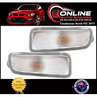 Holden Rodeo TF CLEAR Front Bar Indicator PAIR 97-03 Suit Plastic - turn signal