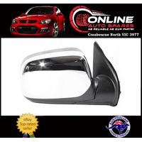 Door Mirror RIGHT fit Holden Rodeo RA NEW 2003 - 2008 Electric Chrome RH