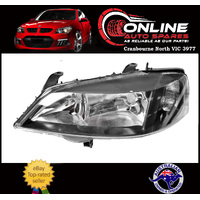 Headlight LEFT Holden Astra TS 1998 - 2006 Black head light lamp lh lhs