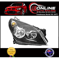 Headlight RIGHT Black Holden Astra AH 10/04-8/09 head light lamp rh rhs