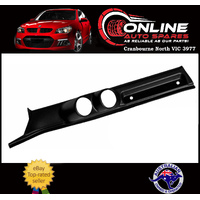 Dual Gauge Pillar Pod Black for Toyota Landcruiser 70-79 series 2009 on holder 