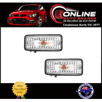 CLEAR Side Guard indicator PAIR fit Holden Rodeo TF 88-97 turn signal flasher