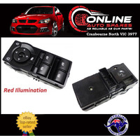 Power Window Switch Block Holden Commodore VE Black With Red Light SS SSV SV6