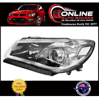 Black Headlight LEFT fit Holden Commodore VF 13-17 SS SV6 Calais head light lamp