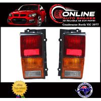 Taillight PAIR fit Jeep Cherokee XJ 4/94-8/97 Red Amber Clear LH lamp tail light