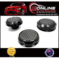 LS1 V8 Black / Carbon Alloy Engine Caps VT VU VX VY Oil/Power Steering/Overflow