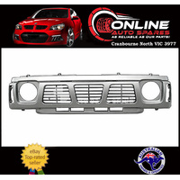 Grille TO FIT Nissan Patrol GQ Y60 8/1987 - 11/1994 S1 SILVER/GREY grill plastic