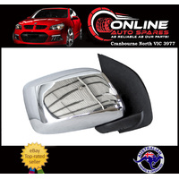 Chrome Door Mirror MANUAL RIGHT fits Nissan Navara D40 Ute 05-15 rear view