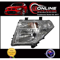 Headlight LEFT Suit Nissan Navara D40 2008-15 THAI Models D/Cab lamp head light