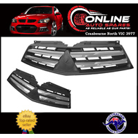 Grille fit Mitsubishi Triton MN 8/09-3/15 Black Chrome 2 Horizontal Bar Type