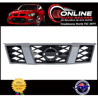 Silver Grille fit Nissan X-Trail T31 9/07-7/10 ST TS plastic grill trim