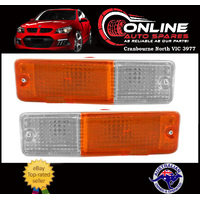 Front Bar Indicator Pair Suit Nissan Patrol MQ LEFT + RIGHT parker flasher