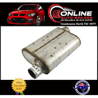 Outlaw Stainless Steel 2-1/2" Flowmaster Style Chambered Muffler Offset/Offset